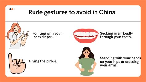 what gestures are offensive in china